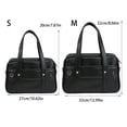 thumbnail image 2 of QualitChoice Large Capacity PU Leather Tote Bag For Work And Travel Handbag Is For Daily With Large Capacity black small size, 2 of 6