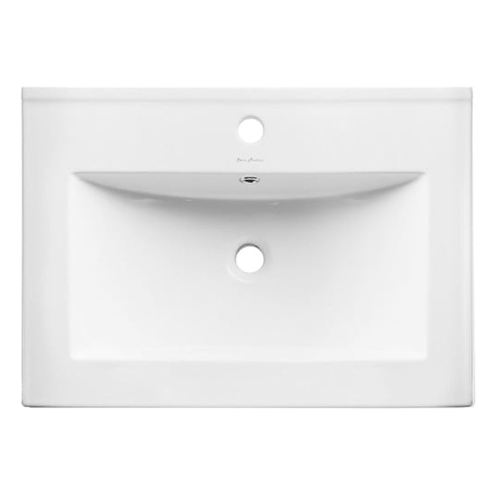Pierre 24 Single, Open Shelf, Gold Metal Frame Bathroom Vanity