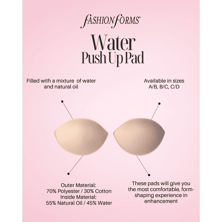 Fashion Forms Women's Water Push-up Pads Nude Bra Inserts