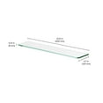 thumbnail image 4 of Dolle 0.31 in. H X 23.6 in. W X 4.7 in. D Clear Glass Shelf Board, 4 of 5