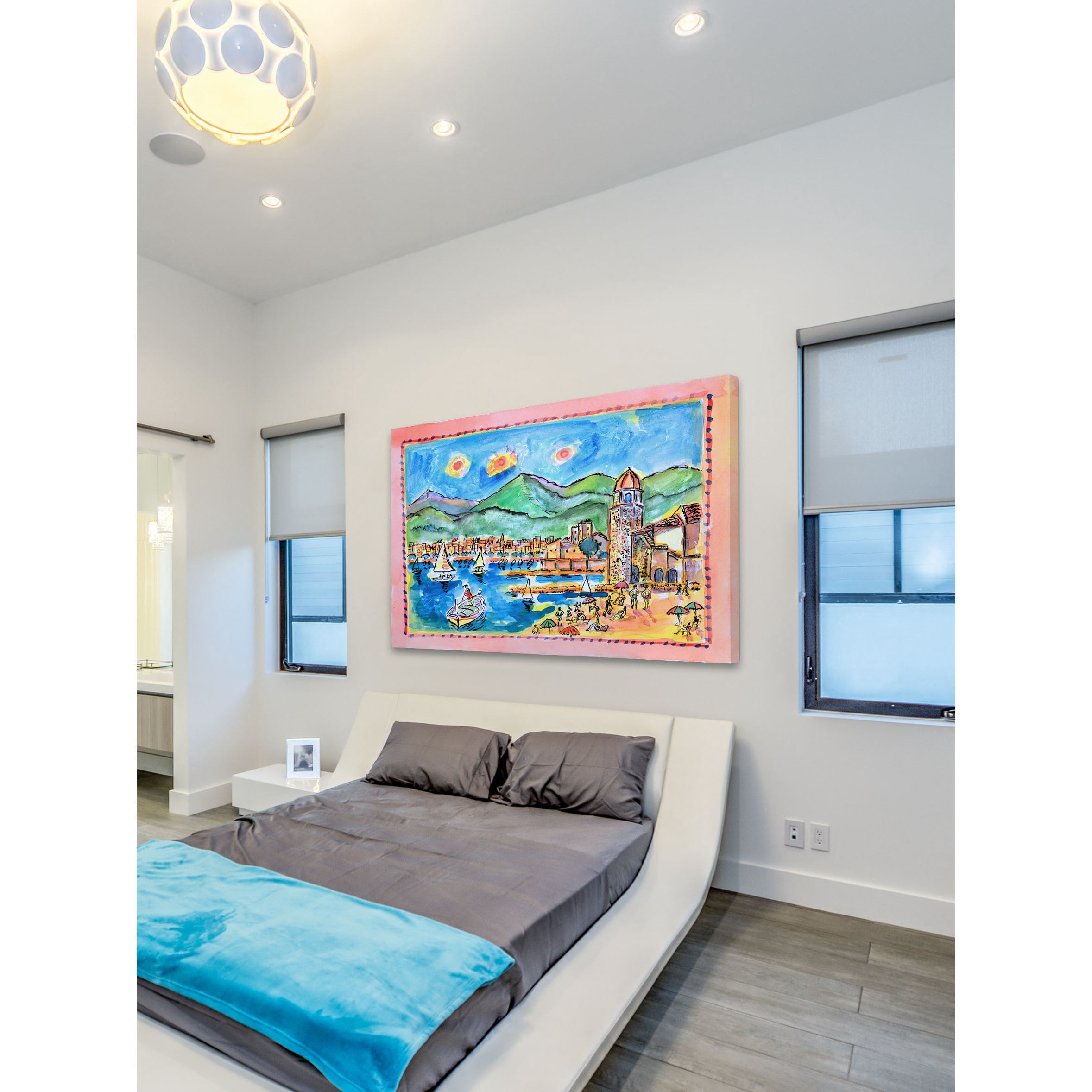 Marmont Hill "Collioure France" by Wayne Ensrud Painting Print on Canvas