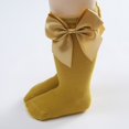 thumbnail image 3 of 4/6/10 Pairs Baby Girls Knee High Socks Infant Toddler Girls Bow Stockings Cotton Uniform Stockings Dress Socks 0-3T, 3 of 9