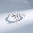 thumbnail image 3 of Rosec Jewels IGI Certified Lab Grown Diamond Marquise Engagement Ring for Women - 1 Carat Diamond Ring (E-VS1 Quality), 925 Sterling Silver, US 4.00, 3 of 6