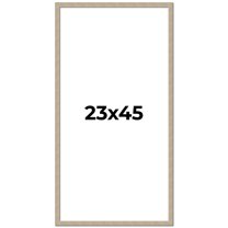 23x45 Frame Grey Solid Wood Picture Frame Width 1 Inches | Interior Frame Depth 0.5 Inches |