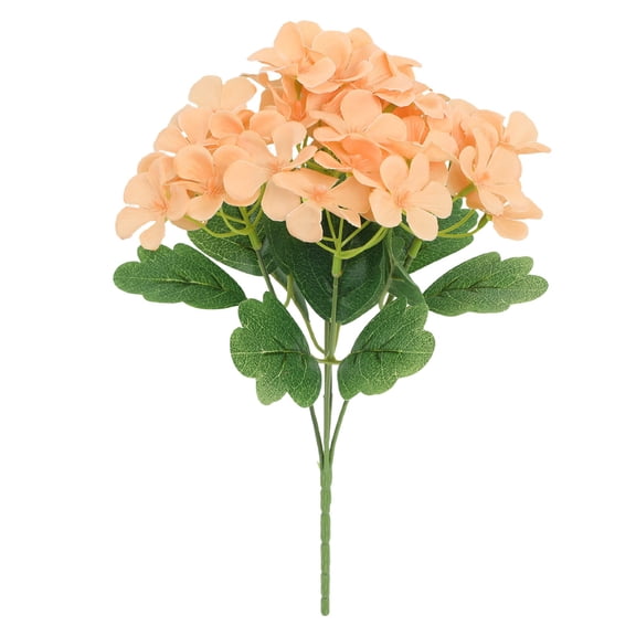 YDYB Artificial Silk Ggeaniums for outdoors, ight purple Color, artificial Geranium Bush, Imitation Flowers, Geraniums for Home Floral Decoration, Interior, Garden, Orange