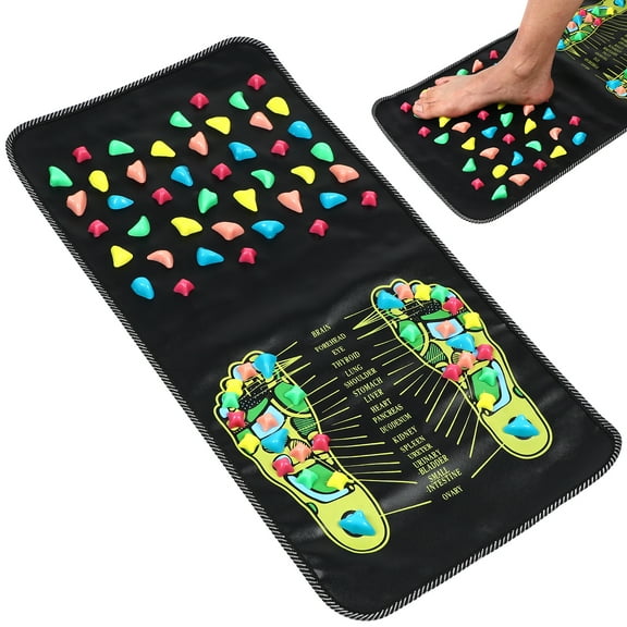 Foot Massage Mat Foot Acupressure Mat Foot Reflexology Mat Pressure Stone Pad for Home Use