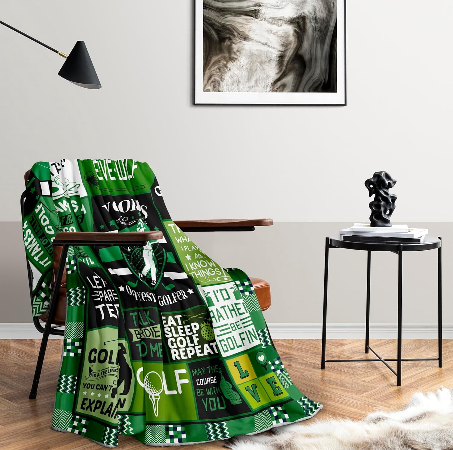 Golf Gifts for Men Unique - Funny Golf Gifts - Valentine Golfing Gifts for Men Women - Best Golf Gift - Top Golf Gift for Him- Golf Stuff- Mens Golf Gifts Ideas - Golf Themed Gifts Blanket
