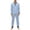 Blue, variant on Dwelliawo Men Pajama Set Long Sleeve Henley Pjs Soft Modal Breathable Button Top Jogger Pants Lightweight Loungewear For Sleeping Daily Rest Dark Blue 2xL