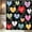 Black, variant on Valentine''s Day Shower Curtain, Pink Romantic Butterfly Knot Shower Curtains for Girls Women, Cartoon Love Heart Valentine''s Day Polyester Fabric Waterproof Bathroom Curtains with Hooks