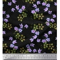 thumbnail image 1 of Soimoi Cotton Duck Fabric Leaves & Wild Flower Floral Fabric Prints By Yard 42 Inch Wide, 1 of 1