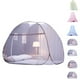 thumbnail image 5 of Mosquitera plegable de tres puertas, mosquitera de yurta mongol, cúpula, mosquitera, techo colgante, dormitorio, cama doble, dosel Inevent JJ65377-04B, 5 of 7