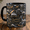 Black, variant on Pilot Mug 3D Effect with Airplane, Clouds & Compass Design, Aviation Gift