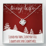 To My Wife Beautiful Love Knot Necklace - Merry Christmas Gift for Her
