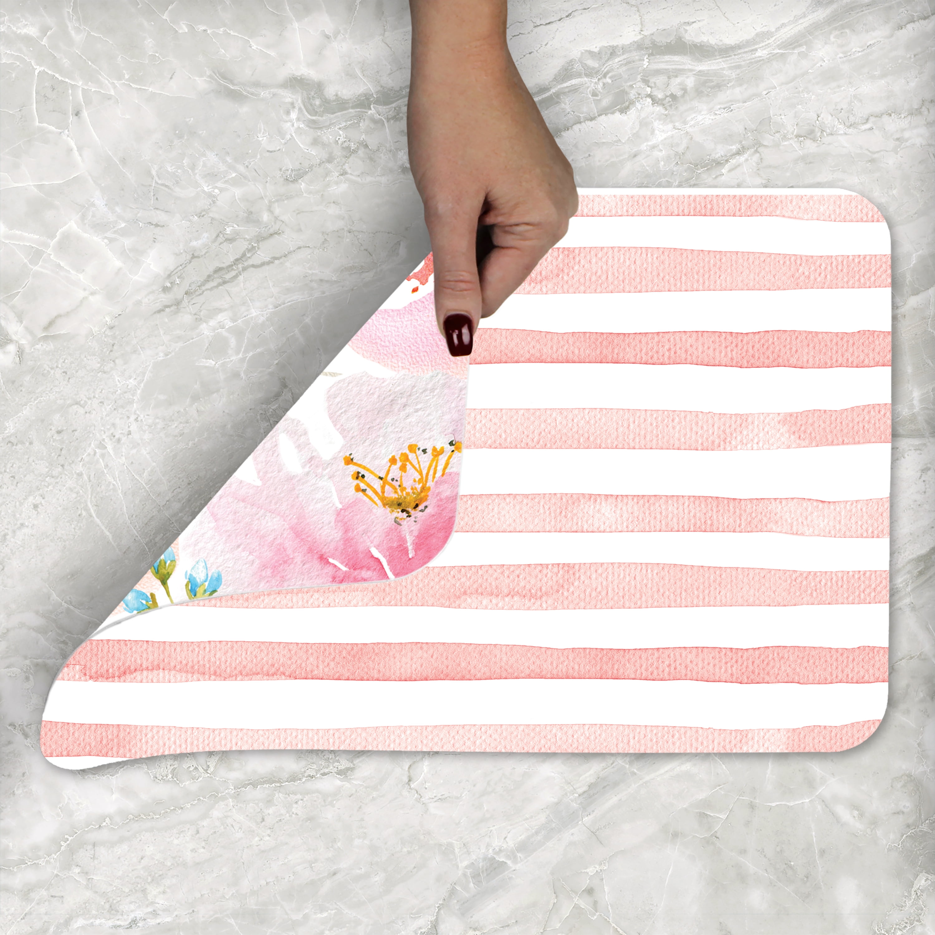 (4 pack) Conimar Floral Splash Reversible Flexible Plastic Placemat