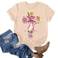 thumbnail image 5 of Blouse à Manches Courtes pour Femmes, T-Shirt Imprimé Amusant, Col Rond, Polyester Spandex Lightw8, Haut Printemps Été, Taille comme Noté, 5 of 5