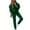 Green, variant on YUGYXL Womens Solid Color Sweatsuits 2 Piece Tracksuit Sets Thin Fleece Hoodie Sweatshirt Match Stretch Sweatpants Leisure Jogger Outfits Today Green,S