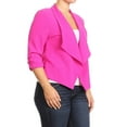 thumbnail image 2 of Women's Plus Size Women's Trendy Style Open Front Casual Blazer Jacket, 2 of 4