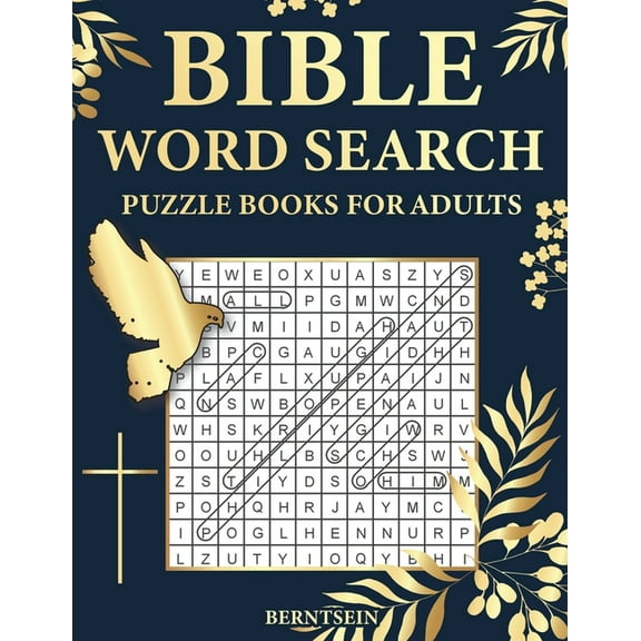 Bible Word Search Puzzle Books for Adults: 100 Extra Large Bible Word Search Puzzles (Paperback)(Large Print)