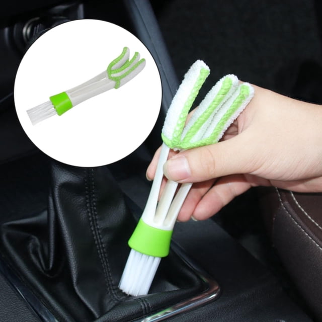 Head Cleaning Brush For Car Vent Clean 2 In 1 Car Duster For Car Air Multifunctional Cleaning Brush For Both Side Of Blind Cleaner Detailing Interior Screen Clean Induction Range Dishwasher Brush