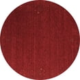 thumbnail image 1 of Ahgly Company Indoor Round Abstract Brown Contemporary Area Rugs, 3' Round, 1 of 4