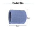 thumbnail image 2 of Unique Bargains Pair Sweat Absorbing Wrist Sweatbands Athletic Cotton Terry Cloth Lake Blue 8x8cm, 2 of 6
