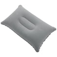 thumbnail image 2 of 2X Almohada Inflable del Aire Plegable Portátil Al Aire Libre Cojín de Doble Cara para Hotel Avión Viaje Caliente En El Mundo Gris, 2 of 5