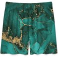 thumbnail image 4 of NICKSUN Shorts de Pyjama Amusants pour Hommes, Bas de Pyjama Doux avec Poches, Vert Or Mable, TG, 4 of 6