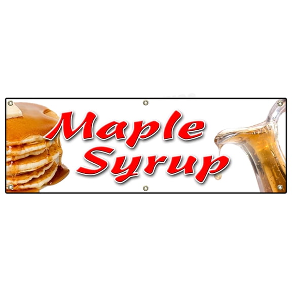 72" MAPLE SYRUP BANNER SIGN sign pancakes waffles