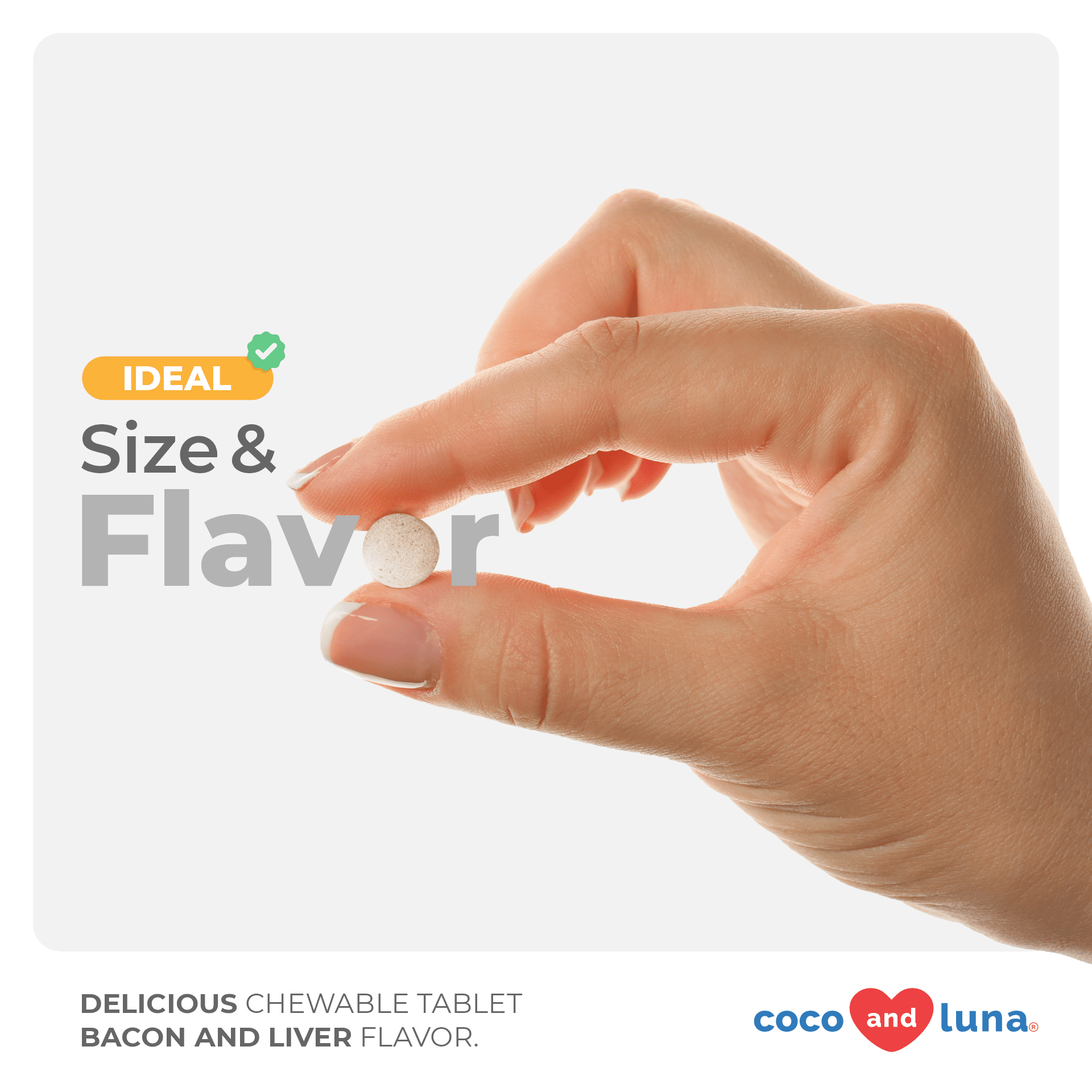 Coco and Luna Omega 3 for Dogs - Dog Shedding, Dry Skin & Heart Support  - 120 Chewable Tablets