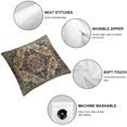 thumbnail image 4 of COMIO Aztec Terracotta Boho Throw Pillow Covers Vintage Persian Rust Retro Carpet Decorative Pillows Square Pillow Cases Farmhouse Accent Home Decor for Bedroom Couch Sofa Porch,2 pcs White, 4 of 6