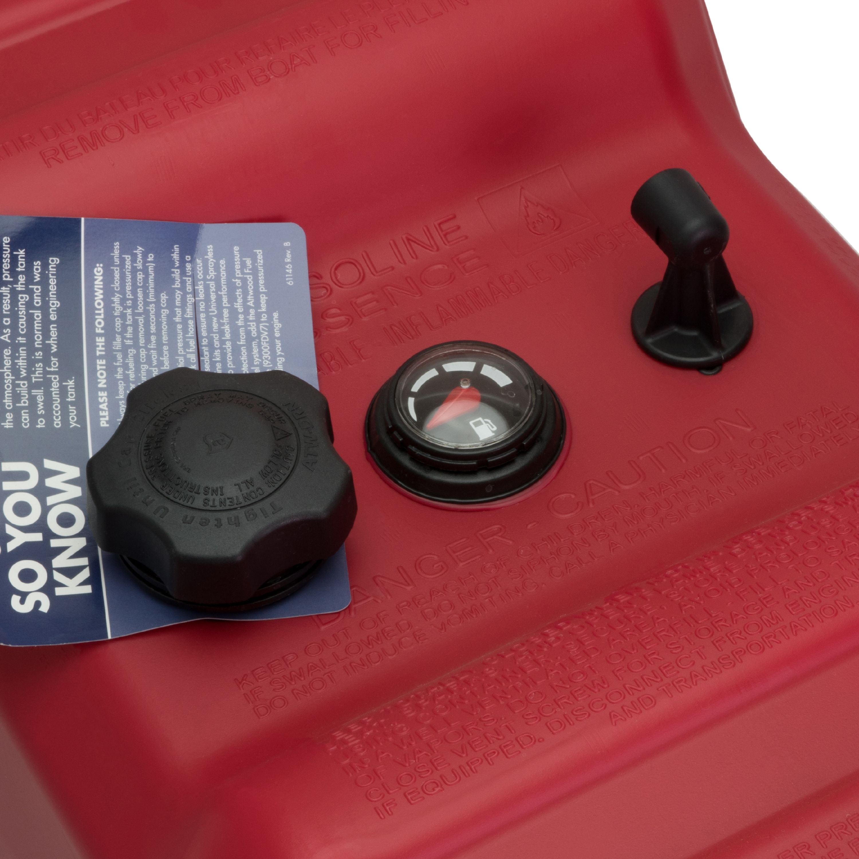Attwood 8812LPG2, 12 Gallon Portable Fuel Tank EPA Certified