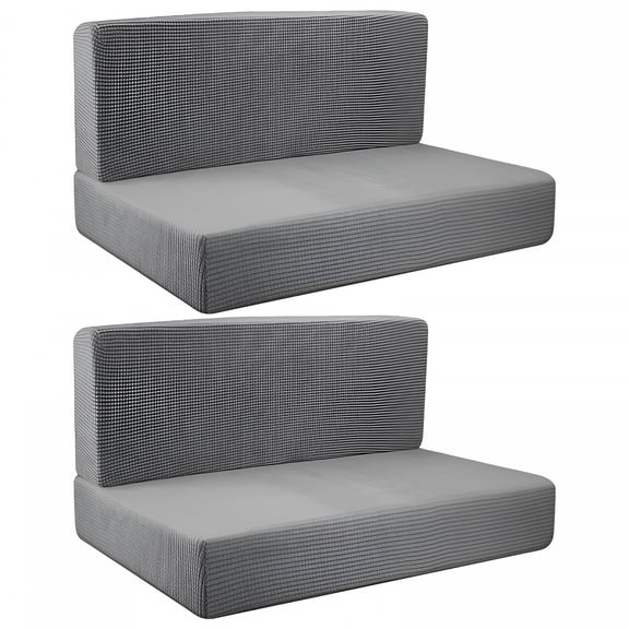 AUQ 4 Pieces Camper Cushion Covers Soft Camper Cushion Slipcovers RV Seat Covers,RV Dinette Cushion Covers