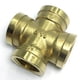 thumbnail image 1 of Conector Adaptador de rosca macho/hembra Cola Accesorios de tubería de latón DN15F 4 vías, 1 of 8