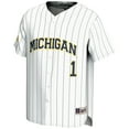 thumbnail image 2 of Men's GameDay Greats #1 White Michigan Wolverines Lightweight Baseball Fashion Jersey, 2 of 4