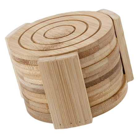 

WORGEOUS 14 pcs /Set Household Cup Mat Adorable Household Food Place Mat with Coasters Rack