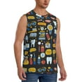 thumbnail image 2 of Balery Teeth Camisetas sin mangas para hombre, absorbe la humedad y protege contra el mal olor.-3X-Large, 2 of 7