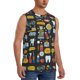 thumbnail image 2 of Fotbe Teeth Men's Camiseta sin Mangas Estampada para Hombres, Playera Casual para Gimnasio, Entrenamiento, Playa-Large, 2 of 7