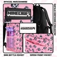 thumbnail image 3 of Mochila escolar Minecraft Kids con bolsillo frontal rosa, 3 of 7