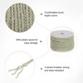 thumbnail image 2 of Uxcell 22 Yards Soft Twisted Rope Trim, 3mm/0.12" Beige Polyester Twisted Silk Rope Cord for DIY Craft, 2 of 2