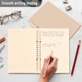 thumbnail image 5 of Haosy Apricot Notebooks 1-subject Journal 60 Sheets A5 College Ruled Paper Detachable Ring 8.3"x5.7", 5 of 8