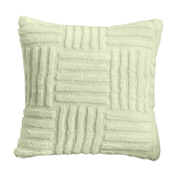 Pillowcase Pillowcase with Striped Concealed Zip Removable Breathable and Warm No Deformation Solid Colour Cushion Cover with Striped Concealed Zip Removable Breathable and Warm No