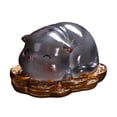 thumbnail image 4 of Tea Pet Cat Animal Statue Desk Ornament Color Change Cute Resin Crafts Sculpture Style A, 4 of 9