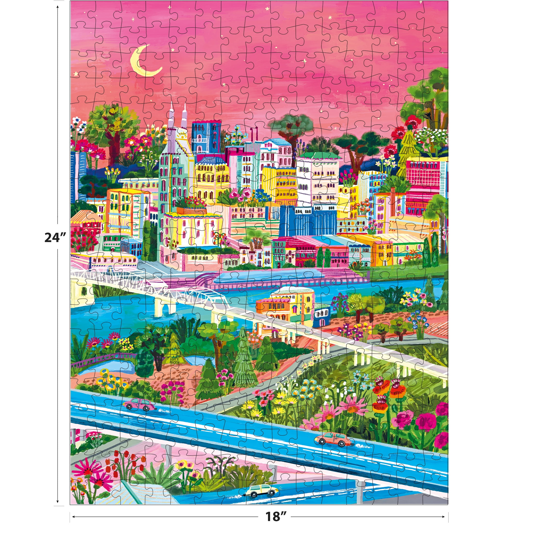 RoseArt - Illustrations modernes 300 pièces - Nashville- Puzzle emboîtable pour adulte
