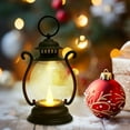 thumbnail image 4 of Christmas Vintage Lantern Decorations 6" Mini Vintage Kerosene Lamp Lights Ornament Christmas Tabletop Decor Light Handheld Small Oil Lamps Hanging Decorations Props Christmas Gifts, Black, 4 of 7
