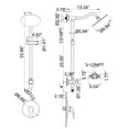 thumbnail image 5 of Dual Functions Shower Combo Set, Complete Shower System with Rough-in Valve, 5 of 5