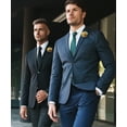 thumbnail image 4 of Vittorio Vico Men's Formal Two-Tone Seersucker Rose Flower Lapel Pin: Flower Pin Suit Accessories Pins for Suit or Tuxedo, 4 of 7