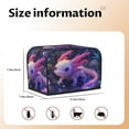 thumbnail image 4 of Toaster Covers 2 Slice, Cute Pink Fantasy Axolotl A Waterproof Bread Machine Cover Fits for Standard 2 Slice Toasters, Home Decor Toaster Protection with Hanging Rope, 4 of 7