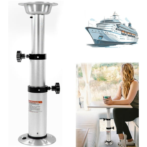 HWHongRV Adjustable RV Boat Table Pedestal, Detachable Aluminum RV Table Leg for Campervan