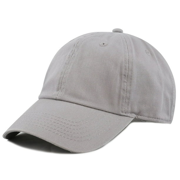 Plain 100% Cotton Hat Men Women Adjustable Baseball Cap - Walmart.com ...