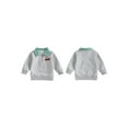 thumbnail image 2 of BemeyourBBs Toddler Baby Boy Fall Winter Spring Sweatshirt Valentines Day Outfits Tractor Embroidery Quarter Zip Pullover Plaid Lapel Long Sleeve Collared Shirt Sweater Tops, 2 of 9